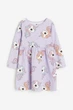 Платье длинный рукав сиреневое Эдинорог H&M 134-140см (400093898) - изображение 1