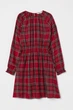 Сукня для дівчинки червона в клітинку H&M 170см (400093914) - зображення 1