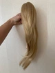 Шиньон прямой каскад на крабе Elegant 45 см пшеничный блонд мелированный - изображение 1