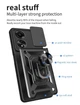 Чехол Camshield c кольцом-подставкой на OPPO A38 dark blue - изображение 5