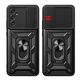 Чехол Fiji Camera Defence для Samsung Galaxy M14 (M146) бампер с защитой камеры и подставкой Black - изображение 3