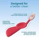 Зубна щітка RADIUS Flex Brush BPA Free & ADA Accepted Toothbrush доросла для правші рожева - зображення 2