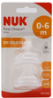 Smoczek silikonowy Nuk First Choice Size 1 Silicone Teat 2 szt (4008600172703) - obraz 2