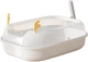 Туалет для кошек ELE PET 36 х 50 х 18см, c лопаткой, Белый (119-WHITE) - изображение 1