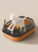 Туалет для кішок ELE PET 36 х 50 х 18см, з лопаткою, Помаранчевий (119-ORANGE) - зображення 3