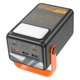 Зовнішній акумулятор повербанк power bank УМБ Hoco J110A 60000mAh | 65W/5A, USB/Type-C, Ліхтарик| Black/Orange - зображення 2
