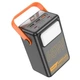 Зовнішній акумулятор повербанк power bank УМБ Hoco J110A 60000mAh | 65W/5A, USB/Type-C, Ліхтарик| Black/Orange - зображення 4