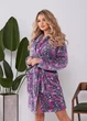 Женский короткий махровый халат с капюшоном и сапожками 83949 S-M (42-46) Полированная махра - изображение 4