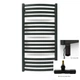 Рушникосушка комбінована Terma D01 960x500 Black mat, тен ONE + вентиль Unico - зображення 1