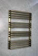 Рушникосушка комбінована Terma Alex 760x500 Brushed Brass, тен ONE + вентиль Unico - зображення 2