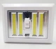 Светодиодный LED 4COB светильник ночник выключатель на батарейках 4хAAA 5W 4COB магнит липучки 12х9,5см UKC - изображение 1
