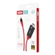 Кабель XO GB006 Lightning to HDMI 2K (2M) Чорний-червоний - зображення 2
