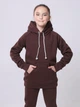 Дитячий спортивний костюм (худи + штани) для дівчинки AVRORA AW171186 134-140 см Шоколадний - зображення 3