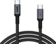 Кабель ArmorStandart USB Type-C - USB Type-C PD 100 W Aluminum Alloy 2 м Black-Gray (ARM69371) - изображение 1