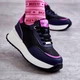 Sneakersy damskie na platformie do kostki GOE KK2N4081 37 Czarny/Granatowy (5903163976906) - obraz 3