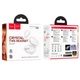 Бездротові блютуз навушники HOCO EQ3 Smart true wireless BT5.3 headset TWS вакуумні Білий - изображение 2