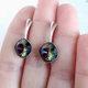 Яскраві сережки Hand Made з різнокольоровими кристалами Swarovski - зображення 2