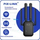 Репітер підсилювач WiFi сигналу з 4-ма вбудованими антенами Pix-Link WR45 до 300мб/с Чорний - зображення 1