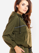 Bluza damska nierozpinana streetwear krótka Infinite You M228 S Khaki (5902360546394) - obraz 3