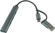 USB-хаб Dynamode USB 3.0 Type-C/Type-A на 4 порта: 1 x USB 3.0 3 x USB 2.0 Металл, темно-серый (DM-UH-312AC) - изображение 2