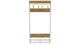Вешалка напольная модульная Ferrum-decor Трелис 15 180x90x38 белый ДСП Дуб Артизан 16мм (XK00333) - изображение 3