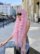 Парик на сетке Lace Wig Богемия волнистый длинный розовый, 100 см, термостойкое волокно - изображение 7