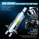 Світлодіодна лампа Led H7 6000K 35W 12V Boorin (2шт) - зображення 5