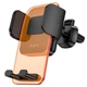 Автотримач для телефону HOCO CA117 Exquisite press type Air outlet car holder Space на дефлектор (затискач) Помаранчевий - зображення 4