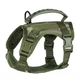 Шлея для котов и мелких собак Harness, тактический жилет с ручкой (35-48 см), Оливковый (093-GREEN) - изображение 1