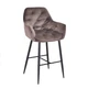 Кресло барное мягкое с подлокотниками на черных ножках Onder Mebli CHIC шоколад PH - 608 BAR 75-BK - изображение 1