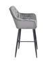 Барный мягкий стул на металлических ножках Onder Metal CHIC Б-Т серый PH-614 BAR 75 - ML 75см - изображение 3