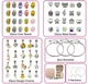 Дитячий набір Rainbow Style Braclet Kit для створення шарм-браслетів та підвісок з 66 предметів в подарунковому боксі, браслети з шармами, Panalisa (74798062) - зображення 6