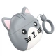Беспроводные наушники Hoco EW46 (TWS, Bluetooth 5.3, с ушками, зарядный чехол, котик) - Серый - изображение 3