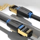 Інтернет-кабель Vention Cat.8 SSTP Patch Cable LAN-кабель мережевий шнур патч-корд RJ45 2 м Black (YM1215) - зображення 2