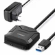 Кабель-адаптер UGREEN USB 3.0-SATA для 2,5"/3,5" жесткого диска Black (YM1414) - зображення 1