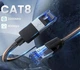 Интернет кабель Ugreen Ethernet RJ45 Cat 8 сетевой шнур 10 м Black (YM1356) - изображение 6