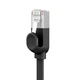 Патч корд Baseus сетевой кабель 10 Гбит\с Ethernet RJ45 Cat 6 плоский 3 м Black (YM1653) - изображение 4
