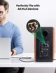 Кабель аудио Ugreen 3.5 mm to 2 RCA стерео разветвитель RCA Y 1 м Black (YM1555) - изображение 4