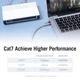 Интернет кабель Vention Cat7 SSTP Ethernet сетевой шнур патч-корд 10 Гбит/с 1 м Gray (YM1635) - изображение 4