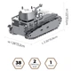 Конструктор Metal Time коллекционная модель Leichttraktor Vs.Kfz.31 (MT063) - изображение 2