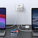 Мережевий зарядний пристрій UGREEN CD226 USB+3xUSB-C 100W QC4.0 PD3.0 GaN Tech White (15337) - зображення 9