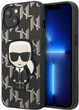 Etui CG Mobile Karl Lagerfeld Monogram Iconic Patch do Apple iPhone 13 Czarny (3666339049379) - obraz 1