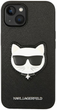 Etui CG Mobile Karl Lagerfeld Saffiano Choupette Head Patch do Apple iPhone 14 Plus Czarny (3666339076962) - obraz 1