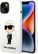 Панель CG Mobile Karl Lagerfeld Silicone Ikonik для Apple iPhone 14 Plus White (3666339086619) - зображення 1