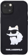 Etui CG Mobile Karl Lagerfeld Rubber Choupette 3D do Apple iPhone 14 Czarny (3666339122669) - obraz 2