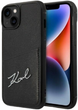 Панель CG Mobile Karl Lagerfeld Signature Logo Cardslot для Apple iPhone 14 Black (3666339094270) - зображення 1