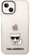 Etui CG Mobile Karl Lagerfeld Choupette Body do Apple iPhone 14 Różowy Przezroczysty (3666339076474) - obraz 2