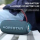 Бездротова Bluetooth Портативна колонка Hopestar H49 |BT5.0, 10 Вт, TWS, AUX/TF/USB, 6h, IP5X| Сірий - зображення 5