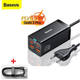 Мережевий зарядний пристрій BASEUS GaN3 Pro Desktop Fast Charger (2 Type-C + 2 USB) 65 W Black - зображення 1