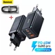 Сетевое зарядное устройство BASEUS GaN5 Pro Fast Charger 2C+U 65W Black - изображение 1